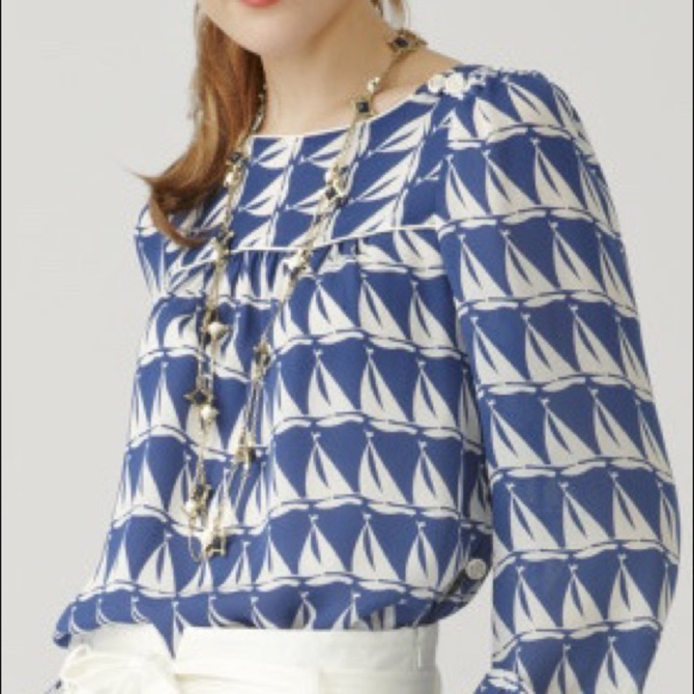 Milly silk sailboat top